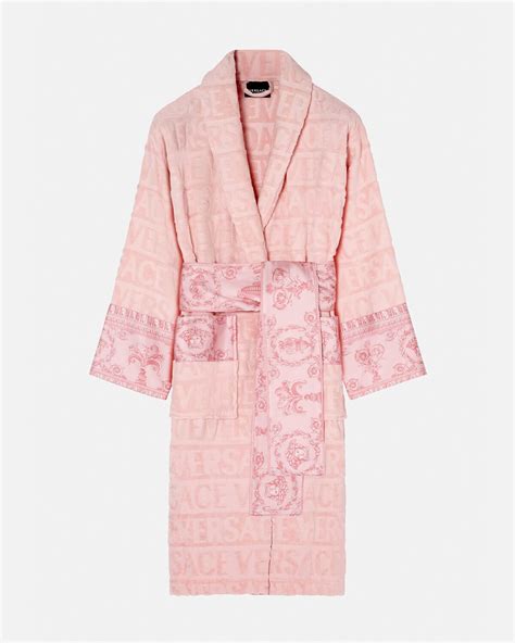 pink versace bathrobe|pink and gold versace robe.